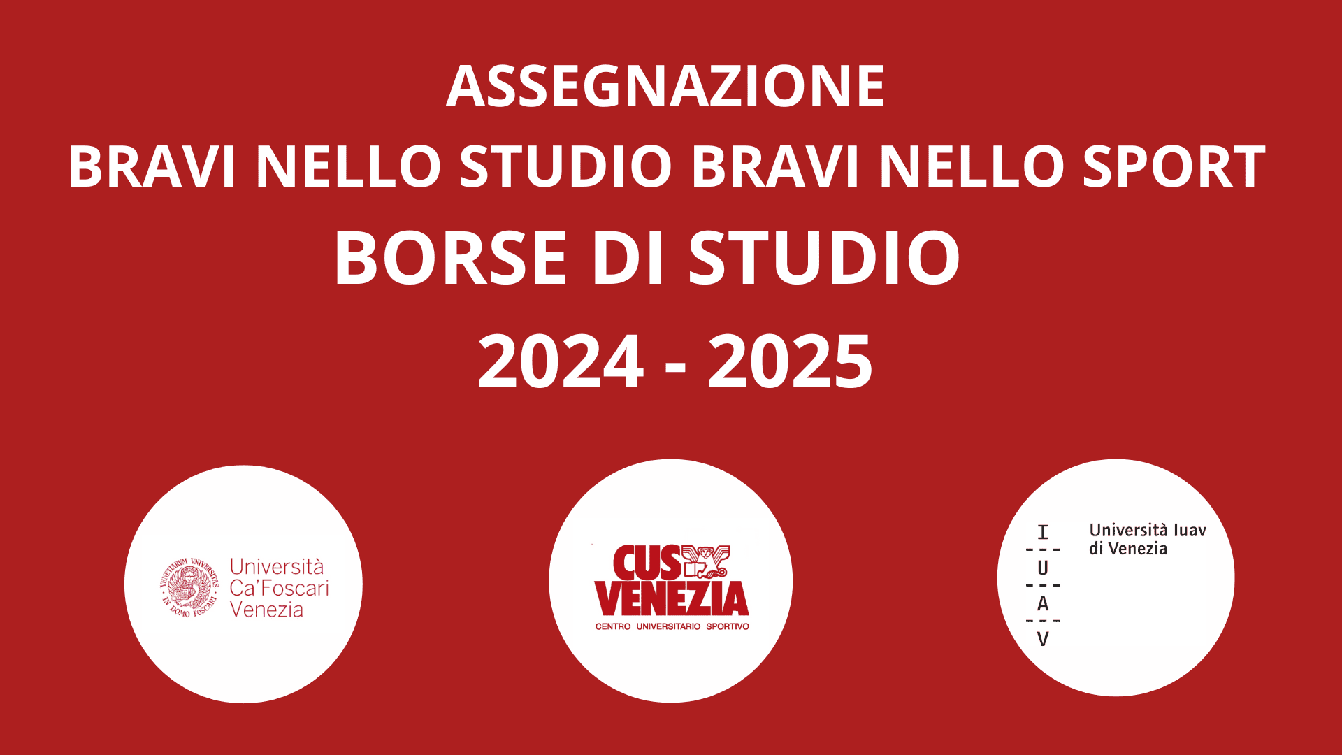 Assegnazione Borse di Studio 2024-2025