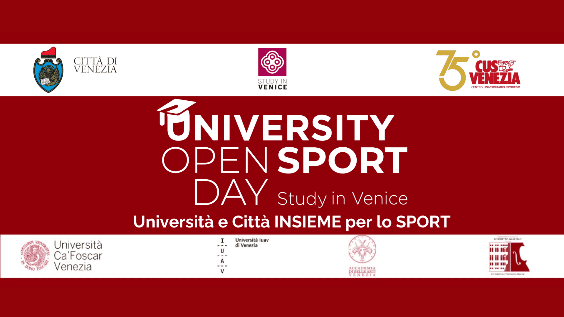 Ritornano gli University Open Sport Days – Study in Venice!